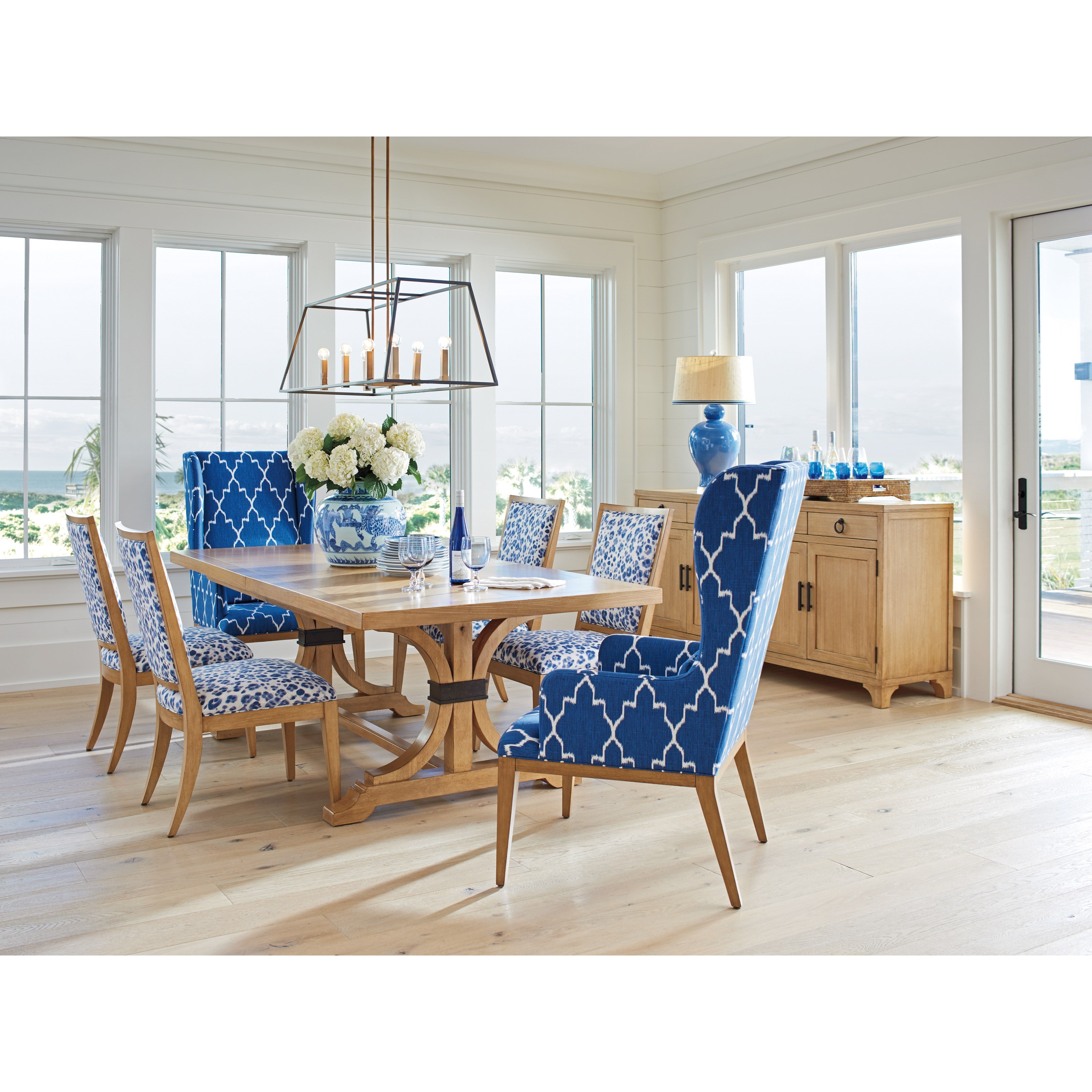 Round table 2025 with blue chairs